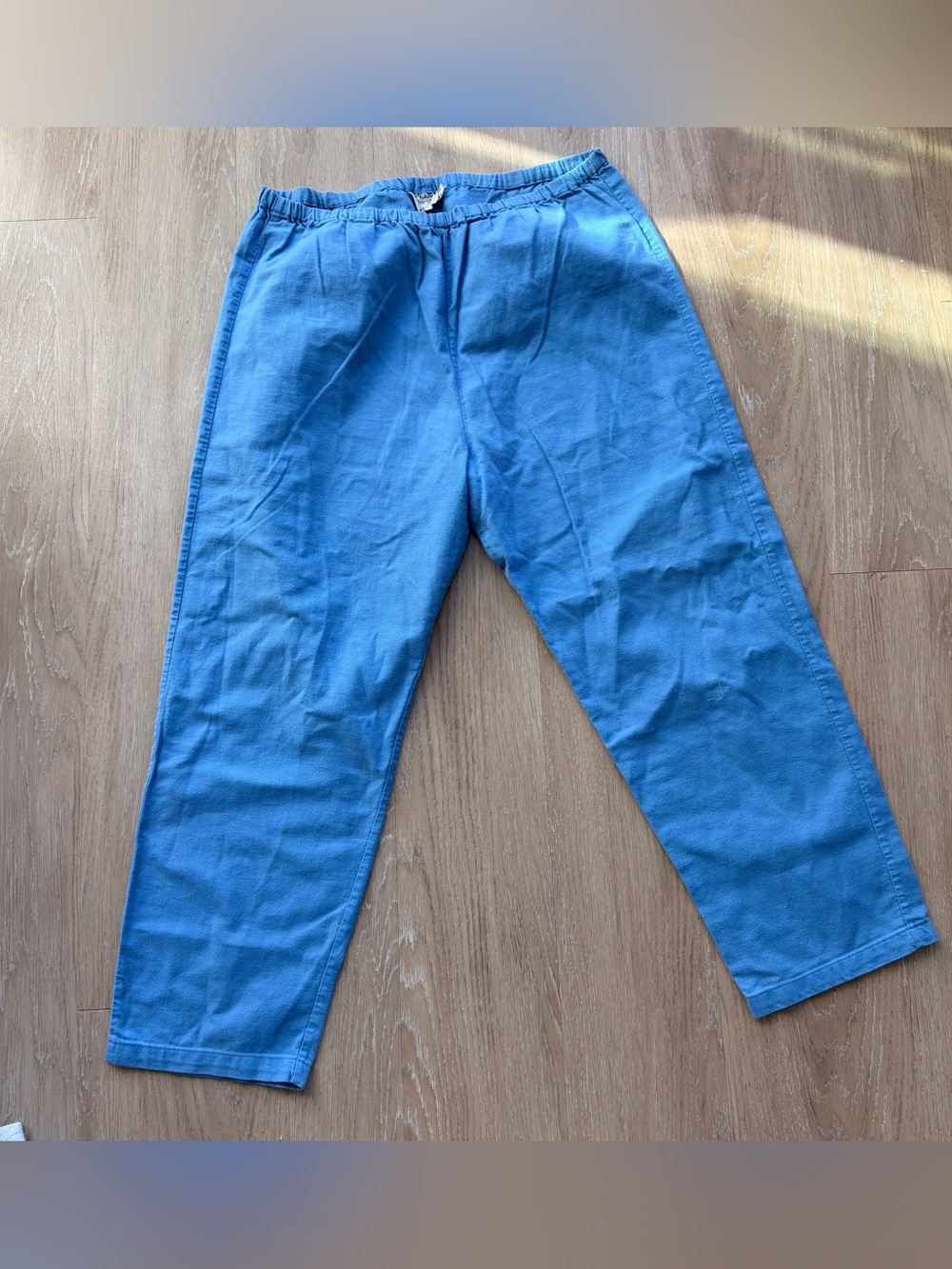 Vintage blue elastic waist band pants - Picture 1 of 4